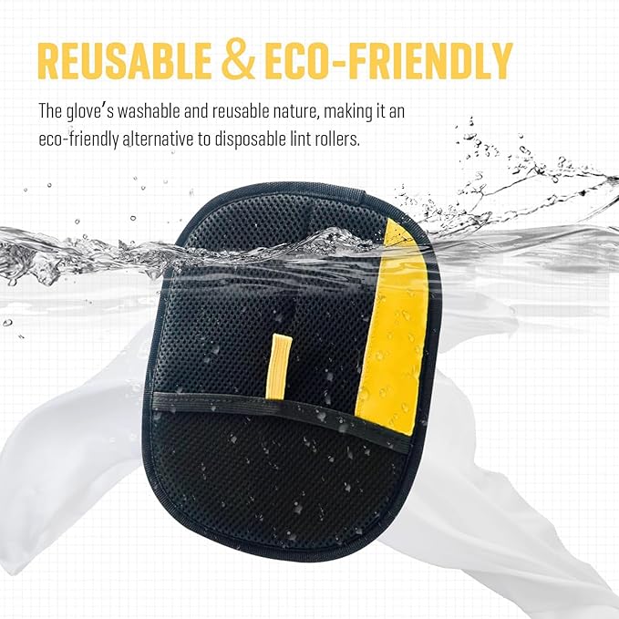 Pet Hair Removal Glove,Pet Grooming Gloves,Reusable Cat Dog Grooming Gloves Pets Hair for Dogs,Cats & Horse(2PCS)