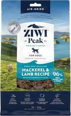 ZIWI Peak Air-Dried Dog Food – Mackerel & Lamb - All Natural, High Protein, Grain Free, Limited Ingredient w/ Superfoods (16oz)