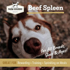 Farm Hounds - Beef Spleen - Premium Natural Beef Spleen Jerky For Dogs - Made From 100% Humanely Raised Cattle - Organ Treat - Great For Training & Treats - No Added Fillers - Made in USA -4oz -2 Pack