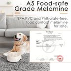 SUPERDESIGN Slow Feeder Dog Bowl Cat Bowl 1/2 Cup Slow Feeding Dog Bowl for Small Medium Breed Anti Gulping Healthy Eating Interactive Bloat Stop Fun Alternative Non Slip Puzzle Dog Food Bowl, White