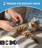 Halypet Cat Harness and Leash Set, 3-in-1 Adjustable & Lightweight, Escape-Proof, Comfortable Soft Kitten Harness for Large Cats, Safe, Easy to Wear, Outdoor Walking Travel