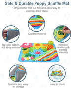 Snuffle Mat for Dogs, Pet Treats Feeding Mat, 20 x 20 inch for Medium & Large, Felt Wool Dog Feeding Mats for Slow Feed, Relieve Anxiety, with Anti-Slip Botton