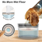 1Gallon No Spill Dog Water Bowl-3.8L Large Capacity, BPA-Free, Anti-Splash & Anti-Digging Design with Non-Slip Base, for Messy Drinkers