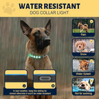 Dog Collar, 3D Design LED Dog Collars, Adjustable 15 Multi-Colors Light Up Dog Collar Rechargeable Waterproof Bright Pet Collar for Small Dogs, Black