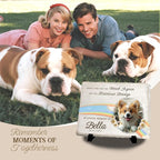 Personalized Pet Memorial Stone, Custom Dog Memorial Gifts for Loss of Dog with Photo Name Date, Dog Remembrance Gift, Loss of Dog Sympathy Gift for Dog Cat Lovers (Quote 4)