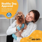 Dog Chits Beef Trachea for Dogs - Dog and Puppy Chews | Amazing for Joints | Made in USA | 6 in, 8 Pack | All-Natural Treats | Large and Small Breeds