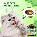 Flea and Tick Prevention for Cats – 500 Crunchy & Creamy Chews, Cat Flea Chewables with Skin & Coat Support – Oral Supplement for All Breeds & Ages – Natural Chicken Flavor