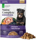 ULTIMATE PET NUTRITION Nutra Complete, 100% Freeze Dried Veterinarian Formulated Raw Dog Food with Antioxidants Prebiotics and Amino Acids, (1 Pound, Pork)