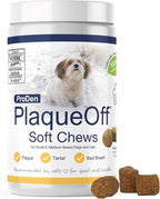 ProDen PlaqueOff Soft Chews with Natural Kelp - for Small & Medium Breed Dogs & Cats - Supports Normal, Healthy Teeth, Gums, and Breath Odor in Dogs & Cats - 90 Soft Chews