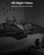 FOSCAM 3K 5MP WiFi Pet Cameras for Home Security, with 360° Pan Tilt, 2-Way Audio, 20X Digital Zoom, Night Vision, AI Human Detection, 2 Pack of Black