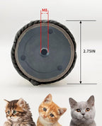 BNOSDM 4 Pcs M8 Cat Scratching Post Replacement Pole 15”x2.75” Cat Scratcher Posts Refill Sisal Scratch Part for Refurbishment Hemp Spare Cat Furniture Accessories Ash Black