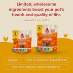 PLATO Mini Thinkers Sticks - Natural Dog Treats - Real Meat - Air Dried - Made in the USA, Chicken Flavor, 3 ounces