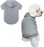BINGPET Dog Hoodies - Fleece Lined Fall Dog Puppy Sweatshirt Soft Warm Sweater Winter Hooded Clothes for Small Medium Large Dogs & Cats