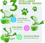 Interactive Dog Toys, [2025 Newly Upgraded] Interactive Dog Ball for Medium/Large Dogs, Automatic Moving Dogs Toy Wicked Ball for Boredom & Training, Play Music, USB Rechargeable(Green)