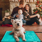 Toozey Pet Heating Pad, 6 Adjustable Temperature Dog Cat Heating Pad with Timer, Waterproof Heated Cat Bed with Chew Resistant Cord, Indoor Electric Pet Heated Mat 18x16in