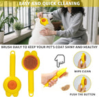 9 Piece Bath Grooming Kit for Pets - Dog Bath Brush Kit Slicker Hair Brush Set with Pet Nail Clipper and File Comb for Shedding Bathing
