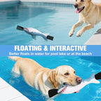 BINGPET Squeaky Dog Toys with Handles for Interactive, Tug of War Puppy Shark Toys to Keep Small Medium Dogs Busy，Puppy Training