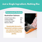 ALFIE'S TREATOS Salmon Skin Treats for Dogs & Cats (2.65 oz), Air-Dried Fish Skin Dog Treats, Omega-3 Food Topper & Training, Single Ingredient, Freeze-Dried Alternative