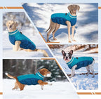 Dog Jackets for Large Dogs, Large Dog Winter Coat, Pet Cold Weather Coats, XXXL Pet Jacket with D-Ring, Waterproof Coat with Back Zipper,Snowsuit Labrador German Shepherd Doberman,XXXL