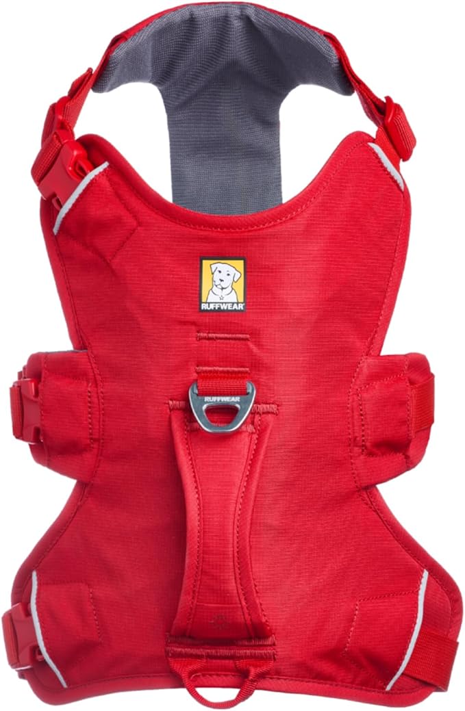 Ruffwear, Web Master, Multi-Use Support Dog Harness, Hiking and Trail Running, Service and Working, Everyday Wear, Red Canyon, Medium