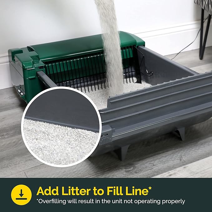 Pet Zone Smart Scoop Litter Box Value Pack, Self Cleaning, Hands-Free Large Litter Box, Easy to Clean