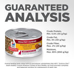 Hill's Science Diet Healthy Cuisine, Adult 1-6, Great Taste, Wet Cat Food, Roasted chicken & Rice Stew, 2.8 oz Can, Case of 24