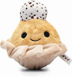 Flourish Pets 2 in 1 Multi-Layer Chew Toy for Active Dogs | Non-Toxic BPA Free Double Stitched Soft Fabric Exterior Dog Toys | Long-Lasting Dog Plush Toys – Pumpkin Pie