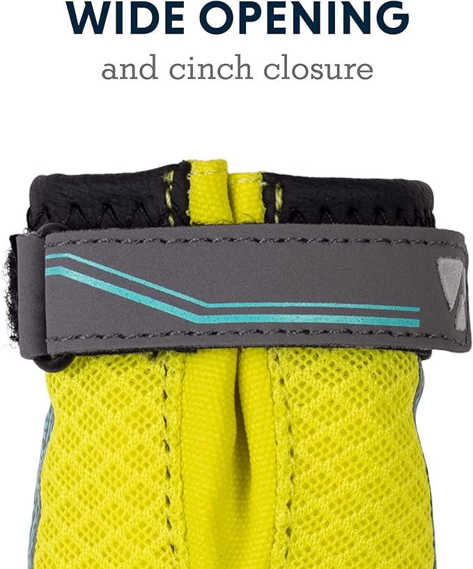 Ruffwear, Grip Trex Dog Shoes, Non-Slip Boots for Hot Pavement & Snow, Weatherproof Paw Protection with Breathable Mesh, Rugged Sole for Hiking, Lichen Green, 3.25"