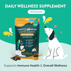 Daily Wellness Supplements for Dogs | Probiotic & Prebiotic Benefits with Fish Oil & Seaweed to Keep Your Dog Beaming All Day Long | All Breeds and Sizes | 60 Count