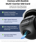 REOLINK 4K Dual Lens 4G LTE Cellular Security Camera Outdoor, PTZ with Auto Tracking, No WiFi Solar Powered, 6X Hybrid Zoom, 8MP Color Night Vision, SIM Card Included,Motion Alert, TrackMix LTE+SP