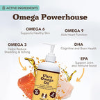 Natural Dog Company Ultra Omega Oil for Dogs a 2000 MG Omega 3, 6, 9 with Salmon, Pollock & Flaxseed Oil, EPA & DHA, Dog Supplement for Skin, Coat, Joints, Allergy & Itch Relief, Dog Fish Oil 16oz