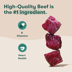 Jinx Beef Bites Jerky Dog Treats - Soft & Chewy, All Natural Dog Jerky Treats with Grass-Fed Beef - Pet Products for All Dogs (Puppies, Adults & Seniors) - 15oz