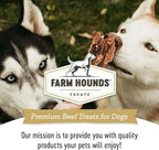 Farm Hounds - Beef Lung - Premium Natural Beef Lung Jerky for Dogs - Made from 100% Humanely Raised Cattle - Organ Treat - Great for Training & Treats - No Added Fillers - Made in USA - 2 oz - 2 Pack