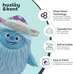 Huxley & Kent Funny Dog Toy w/Squeaker – Holiday Power Plush Squeaky Dog Toys for Small, Medium & Large Dogs – Soft Stuffed Animal for Indoor Play & Fetch - Everest Shaggy Yeti, Small