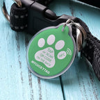 MYLUCKYTAG NFC & QR Code Smart Pet ID Tag Personalized Dog Cat Tag, Online Pet Profile, Pet Location Alert Email, Digital Pet Tag, Quiet Pet Tag, Durable Pet ID, Dog Collar Tag