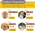 Advanced Calming Chews for Dogs, Dog Calming Chews - Anxiety Relief Treats and Bites for Dogs - Separation, Barking, Thunder, Noise, Stress, Pet Supplement, All Ages & Sizes - (Chicken 120 Ct)