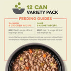 ACANA Chunks in Broth Wet Cat Food Variety Pack: Salmon & Chicken + Lamb & Kidney Recipes 3oz Cans (12 Count, 6 of Each)