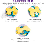 Outward Hound by Nina Ottosson Dog Tornado Treat Puzzle Dog Toy, Level 2 Intermediate, Blue