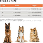 Personalized Dog Collar with QR Code tag for pet ID, Reflective Safety Collar, Suitable for Small, Medium, and Large Dogs (Orange, Medium)