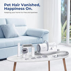 Pecute Dog Grooming Vacuum, 4-in-1 Pet Grooming Kit with Clipper, Brush, 12000Pa Dog Vacuum for Shedding with 1.5L Dust Cup, Storage Pocket, Low Noise Pet Vacuum for Dog & Cat, Home Grooming