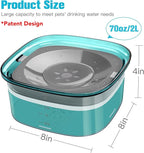 UPSKY 70oz Dog Water Bowl 2L No Spill Dog Bowl Large Capacity Spill Proof Slow Water Feeder, No Splash Dog Bowl Pet Water Dispenser Vehicle Carried Travel Slow Drinking Bowl for Messy Drinkers, Cats