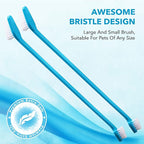 Boshel 3 Pc Dog Toothbrush Kit - 2 Dog Tooth Brush + Small Dogs Finger Toothbrush - Pet Tooth Brush for Dogs - Puppy Tooth Brushes for Small Breed & Large, Best Tooth Brushing Kit