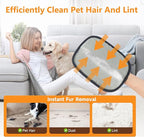 2 Pcs Pet Hair Removal Glove for Cats & Dogs,Newly Upgraded Pet Hair Gloves Electrostatic Pet Hair Remover Gloves,Reusable Pet Hair Remover Tool For Couch Clothes Carpet Car Seat,9.45 *7.1 in