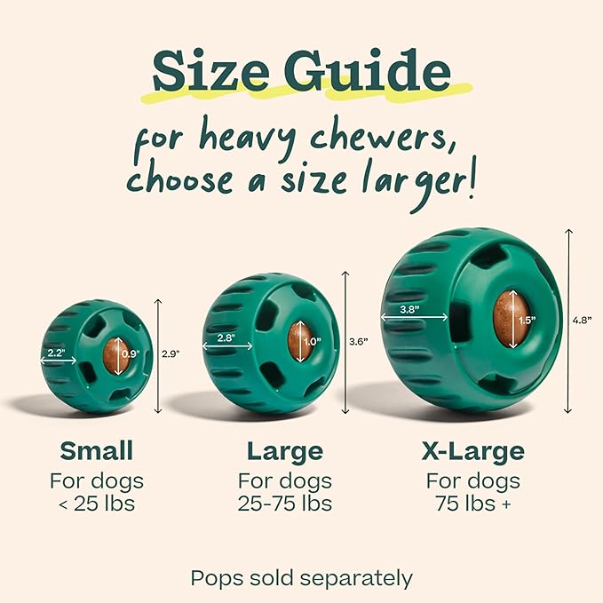 WOOF Pupsicle - Long-Lasting Interactive Dog Toy to Keep Your Pup Busy and Distracted - Safe for Dogs - Low-Mess Design - Dog Toys for XL Dogs 75 lbs and Up