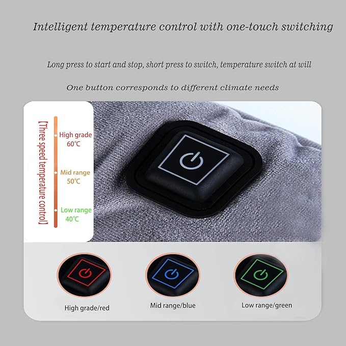 Pet Heating Pad, Temperature Adjustable Electric Heating Pad for Dogs Cats, Indoor/Outdoor 18" x 18" Graphene Heated Cat Dog Bed