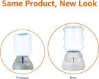 Amazon Basics Gravity Pet Water Dispenser for Cat, Dog, 1 gallon Capacity, Small, Gray