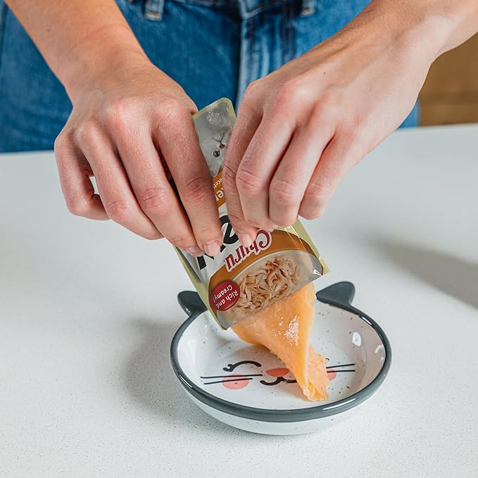 INABA Churu Stew for Cats, Side Dish Pouch with Vitamin E, 1.4 Ounces per Pouch, 12 Pouches, Chicken Variety