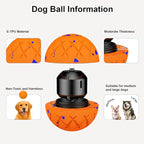 Smart Interactive Dog Toy, Automatic Moving, Bouncing and Stimulation, Silent Foam Material, IP54 Waterproof Rating, Active Rolling,Dog Ball for Medium and Large Dogs,Dog Birthday (Orange)