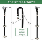 Caldwell's Pet Supply Co. Dog Potty Bells, Dog Door Bell, Bells To Go Outside, Potty Training Bell, Dogs Doorbell, Dogs Potty Doorbell, Ring To Go Pee, All Breed Puppy Training Tool - Brown (Set of 2)