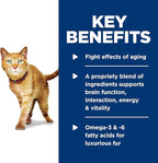 Hill's Science Diet Senior Vitality Adult 7+, Senior Premium Nutrition, Wet Cat Food, Chicken & Vegetable Stew, 2.9 oz. Cans, 24-Pack